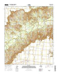 Vera Texas Current topographic map, 1:24000 scale, 7.5 X 7.5 Minute, Year 2016