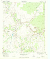 Verbena Texas Historical topographic map, 1:24000 scale, 7.5 X 7.5 Minute, Year 1969