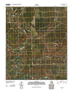 Verbena Texas Historical topographic map, 1:24000 scale, 7.5 X 7.5 Minute, Year 2010