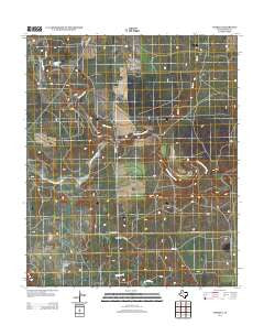 Verbena Texas Historical topographic map, 1:24000 scale, 7.5 X 7.5 Minute, Year 2012