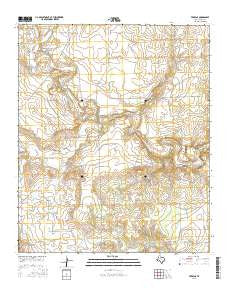 Verbena Texas Current topographic map, 1:24000 scale, 7.5 X 7.5 Minute, Year 2016