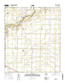 Veribest Texas Current topographic map, 1:24000 scale, 7.5 X 7.5 Minute, Year 2016