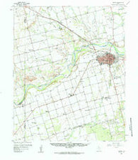 Vernon Texas Historical topographic map, 1:62500 scale, 15 X 15 Minute, Year 1958