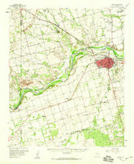 Vernon Texas Historical topographic map, 1:62500 scale, 15 X 15 Minute, Year 1958