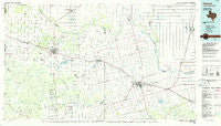Vernon Texas Historical topographic map, 1:100000 scale, 30 X 60 Minute, Year 1986