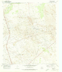 Vesrue Texas Historical topographic map, 1:24000 scale, 7.5 X 7.5 Minute, Year 1970