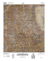Vesrue Texas Historical topographic map, 1:24000 scale, 7.5 X 7.5 Minute, Year 2010