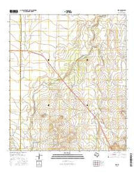 Vick Texas Current topographic map, 1:24000 scale, 7.5 X 7.5 Minute, Year 2016