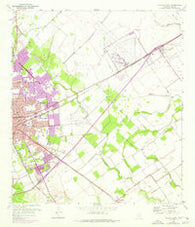 Victoria East Texas Historical topographic map, 1:24000 scale, 7.5 X 7.5 Minute, Year 1952