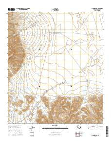 Victorio Peak Texas Current topographic map, 1:24000 scale, 7.5 X 7.5 Minute, Year 2016