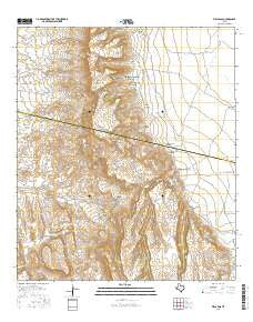 Vieja Pass Texas Current topographic map, 1:24000 scale, 7.5 X 7.5 Minute, Year 2016