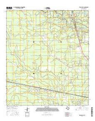 Village Mills Texas Current topographic map, 1:24000 scale, 7.5 X 7.5 Minute, Year 2016
