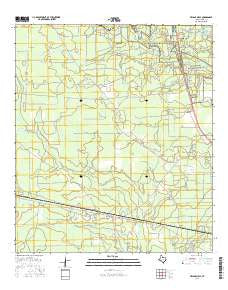 Village Mills Texas Current topographic map, 1:24000 scale, 7.5 X 7.5 Minute, Year 2016