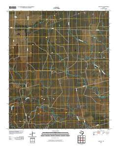 Vincent Texas Historical topographic map, 1:24000 scale, 7.5 X 7.5 Minute, Year 2010