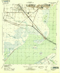 Virginia Point Texas Historical topographic map, 1:25000 scale, 7.5 X 7.5 Minute, Year 1943
