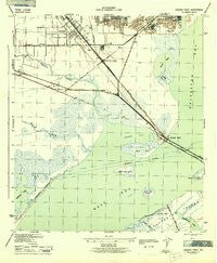 Virginia Point Texas Historical topographic map, 1:25000 scale, 7.5 X 7.5 Minute, Year 1943