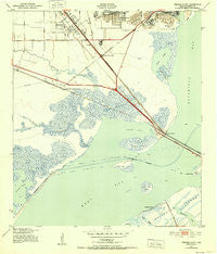 Virginia Point Texas Historical topographic map, 1:24000 scale, 7.5 X 7.5 Minute, Year 1943