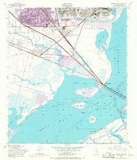 Virginia Point Texas Historical topographic map, 1:24000 scale, 7.5 X 7.5 Minute, Year 1954