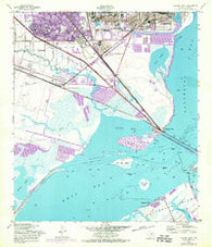 Virginia Point Texas Historical topographic map, 1:24000 scale, 7.5 X 7.5 Minute, Year 1954
