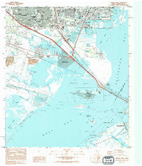 Virginia Point Texas Historical topographic map, 1:24000 scale, 7.5 X 7.5 Minute, Year 1994