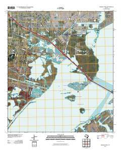 Virginia Point Texas Historical topographic map, 1:24000 scale, 7.5 X 7.5 Minute, Year 2010