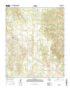 Vivian Texas Current topographic map, 1:24000 scale, 7.5 X 7.5 Minute, Year 2016