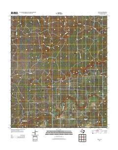 Voca Texas Historical topographic map, 1:24000 scale, 7.5 X 7.5 Minute, Year 2012