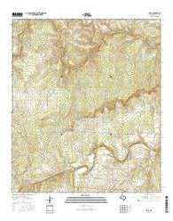 Voca Texas Current topographic map, 1:24000 scale, 7.5 X 7.5 Minute, Year 2016