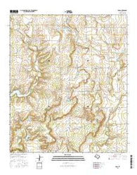 Voss Texas Current topographic map, 1:24000 scale, 7.5 X 7.5 Minute, Year 2016