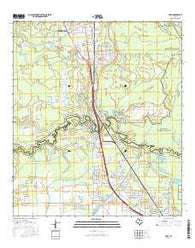 Voth Texas Current topographic map, 1:24000 scale, 7.5 X 7.5 Minute, Year 2016