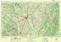 Waco Texas Historical topographic map, 1:250000 scale, 1 X 2 Degree, Year 1954
