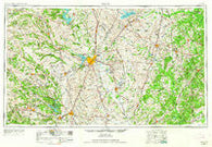 Waco Texas Historical topographic map, 1:250000 scale, 1 X 2 Degree, Year 1955