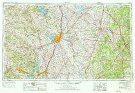 Waco Texas Historical topographic map, 1:250000 scale, 1 X 2 Degree, Year 1954