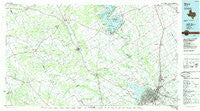 Waco Texas Historical topographic map, 1:100000 scale, 30 X 60 Minute, Year 1985