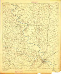Waco Texas Historical topographic map, 1:125000 scale, 30 X 30 Minute, Year 1892