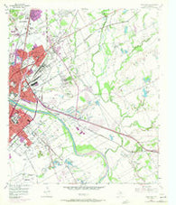 Waco East Texas Historical topographic map, 1:24000 scale, 7.5 X 7.5 Minute, Year 1957