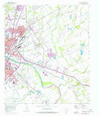 Waco East Texas Historical topographic map, 1:24000 scale, 7.5 X 7.5 Minute, Year 1957