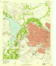 Waco West Texas Historical topographic map, 1:24000 scale, 7.5 X 7.5 Minute, Year 1957