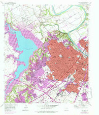 Waco West Texas Historical topographic map, 1:24000 scale, 7.5 X 7.5 Minute, Year 1957