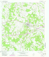 Waelder Texas Historical topographic map, 1:24000 scale, 7.5 X 7.5 Minute, Year 1964