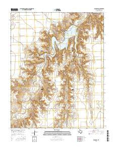 Waka SW Texas Current topographic map, 1:24000 scale, 7.5 X 7.5 Minute, Year 2016