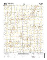 Walcott Texas Current topographic map, 1:24000 scale, 7.5 X 7.5 Minute, Year 2016