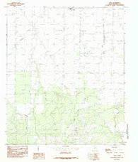 Wall Texas Historical topographic map, 1:24000 scale, 7.5 X 7.5 Minute, Year 1984