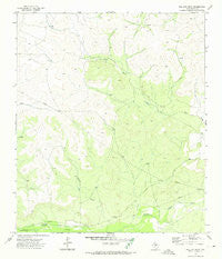 Wallace Draw Texas Historical topographic map, 1:24000 scale, 7.5 X 7.5 Minute, Year 1972