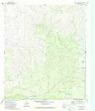 Wallace Draw Texas Historical topographic map, 1:24000 scale, 7.5 X 7.5 Minute, Year 1972