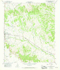 Walnut Springs East Texas Historical topographic map, 1:24000 scale, 7.5 X 7.5 Minute, Year 1966