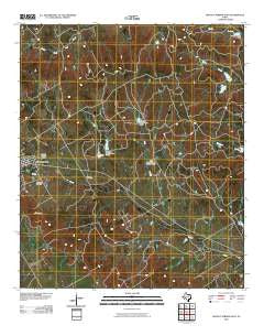 Walnut Springs East Texas Historical topographic map, 1:24000 scale, 7.5 X 7.5 Minute, Year 2010