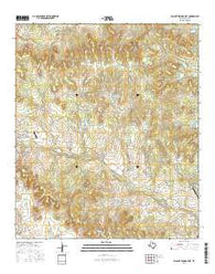 Walnut Springs East Texas Current topographic map, 1:24000 scale, 7.5 X 7.5 Minute, Year 2016