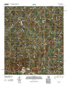 Warda Texas Historical topographic map, 1:24000 scale, 7.5 X 7.5 Minute, Year 2010
