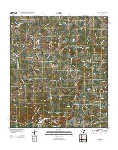 Warda Texas Historical topographic map, 1:24000 scale, 7.5 X 7.5 Minute, Year 2013